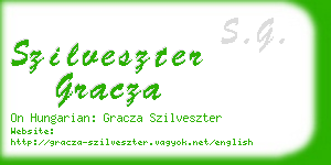 szilveszter gracza business card